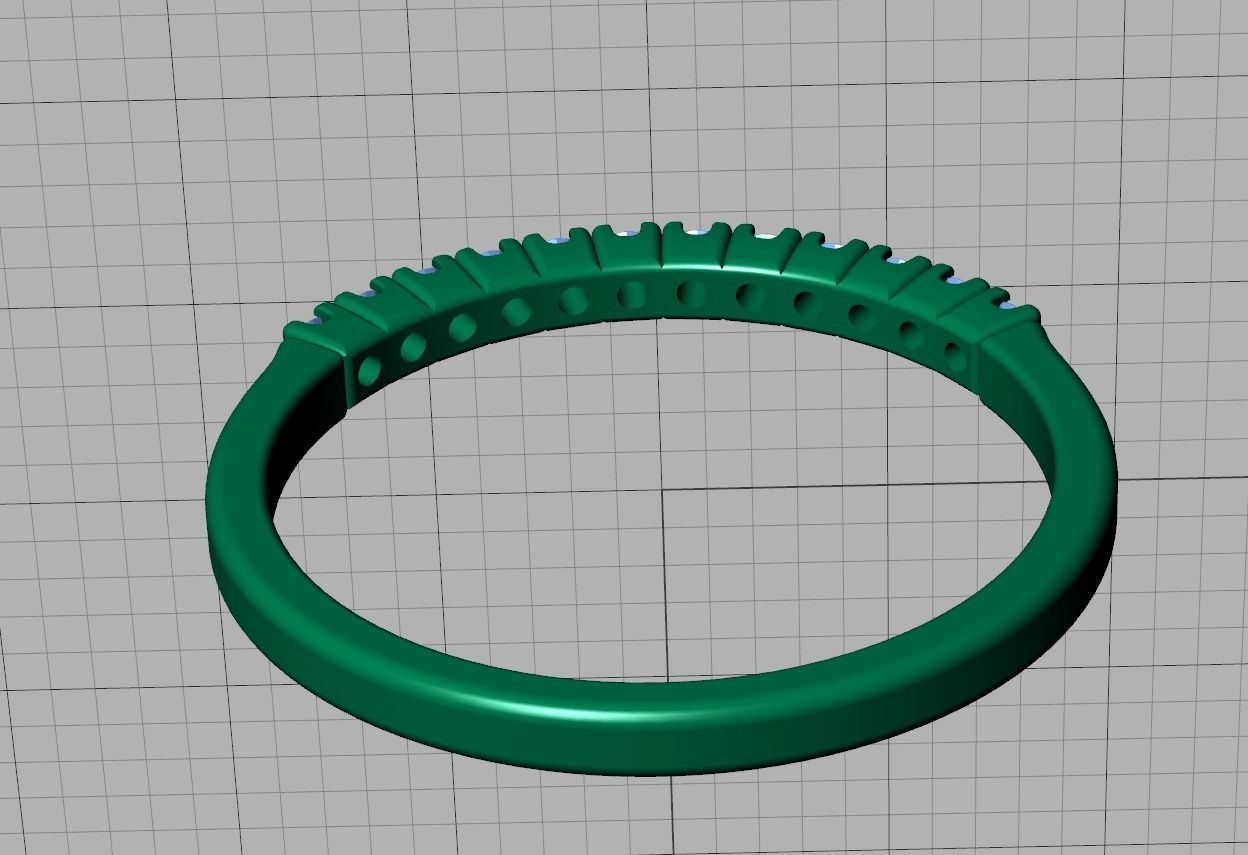 Diamond Ring Stackable Ring 3dmodel 3D print model_20
