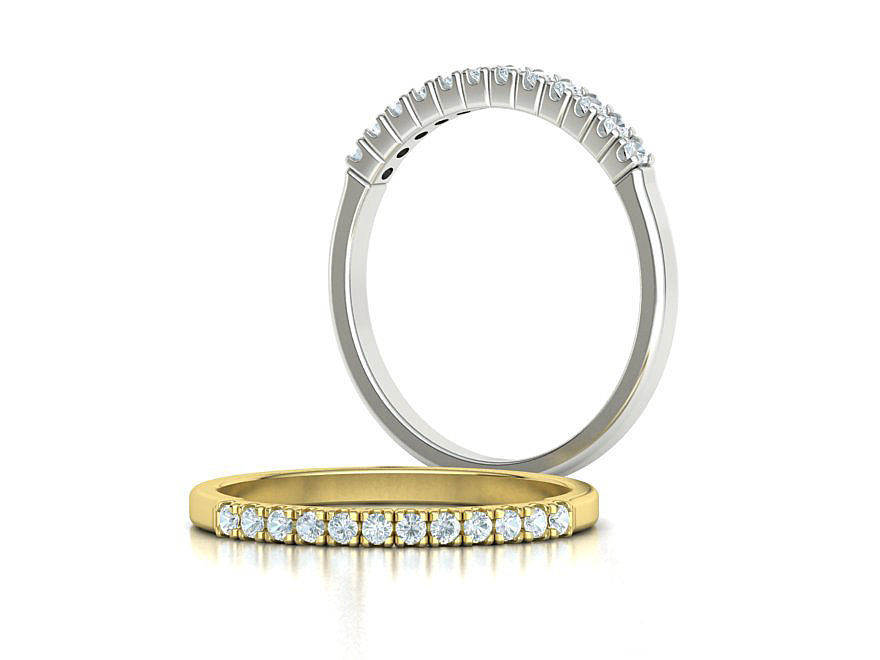 Diamond Ring Stackable Ring 3dmodel 3D print model_1