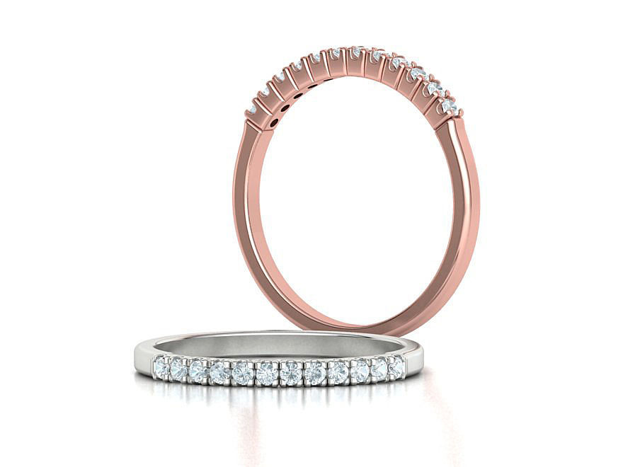 Diamond Ring Stackable Ring 3dmodel 3D print model_2