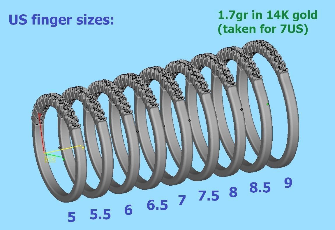 Diamond Ring Stackable Ring 3dmodel 3D print model_7