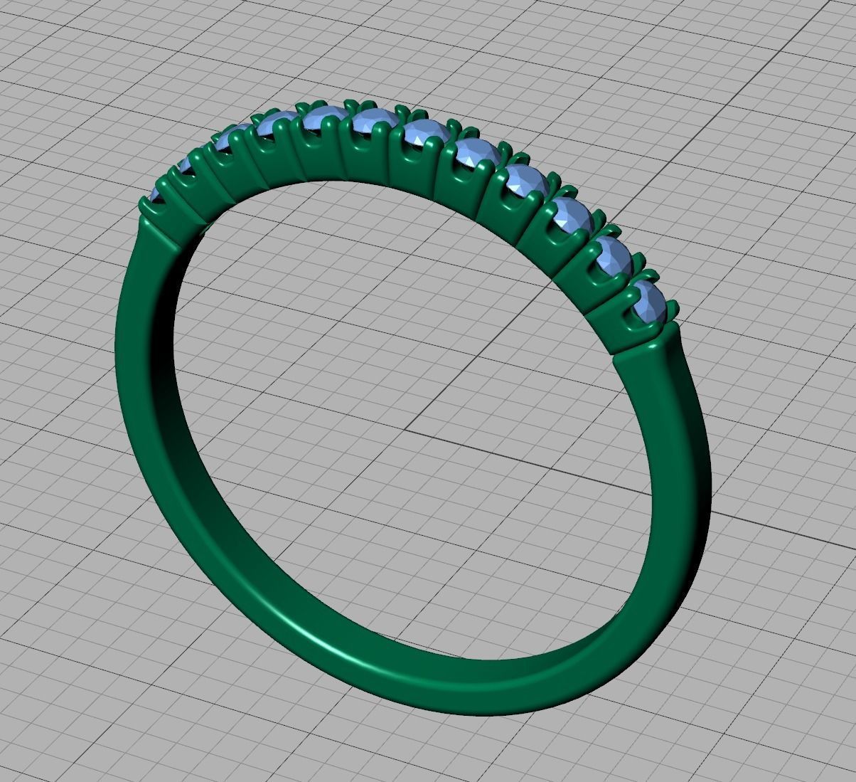 Diamond Ring Stackable Ring 3dmodel 3D print model_17