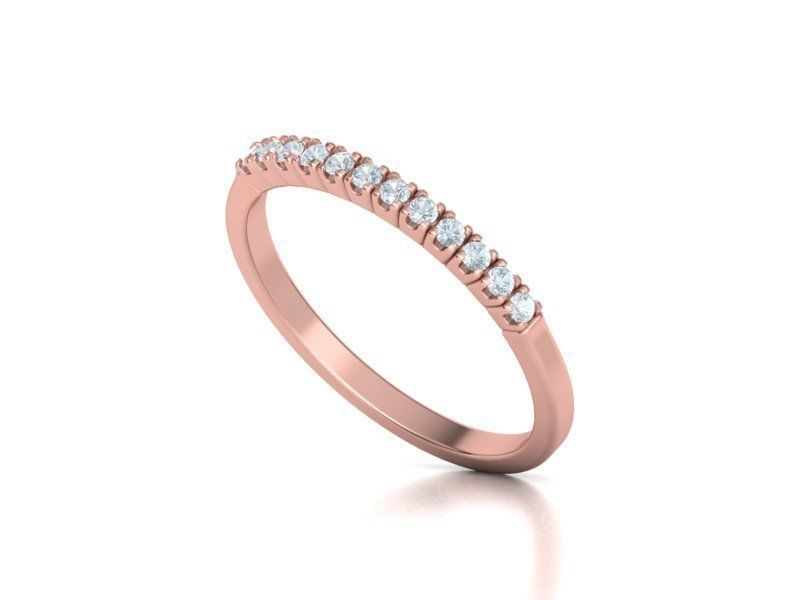 Diamond Ring Stackable Ring 3dmodel 3D print model_9