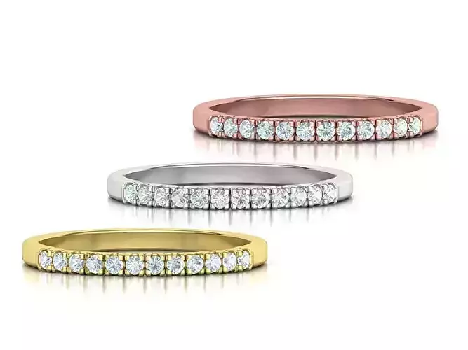 Diamond Ring Stackable Ring 3dmodel 3D print model