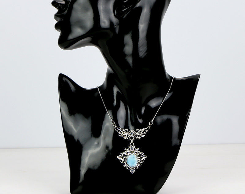 Fantasy pendant stl and obj files - 3D model for a cabochon 3D print model_4