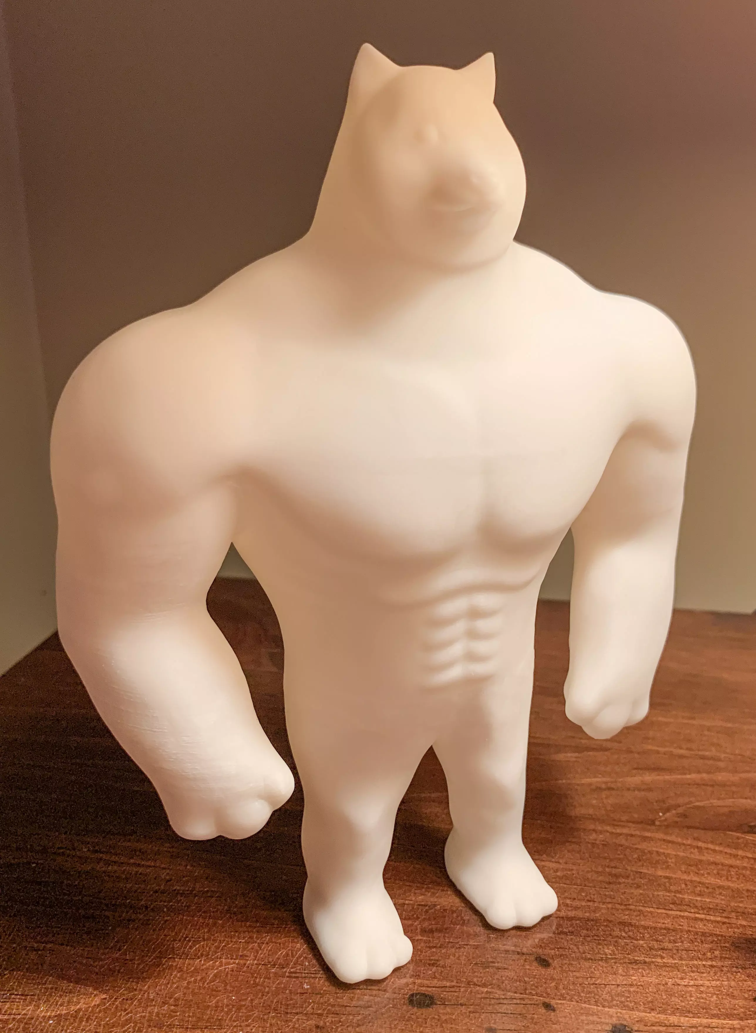 Swole Doge - Much Wow - Dogecoin Mascot 3D Model for 3D Printing 3D print model_0