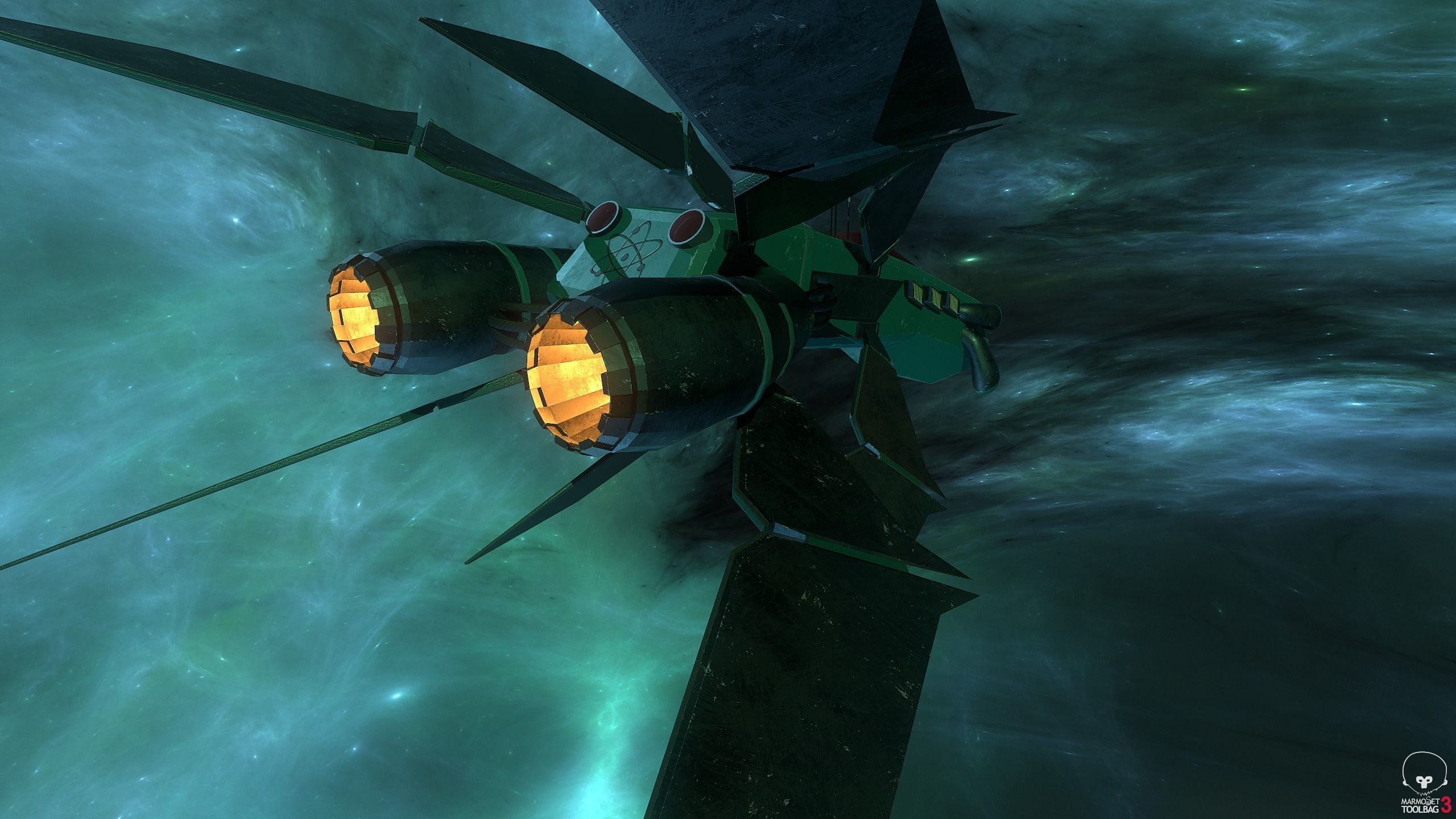 3D starhip FBX Low-poly 3D model_6