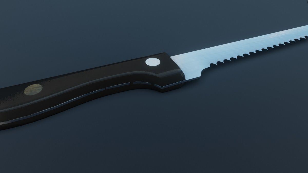 Steak Knife 3D Model Low-poly 3D model_3