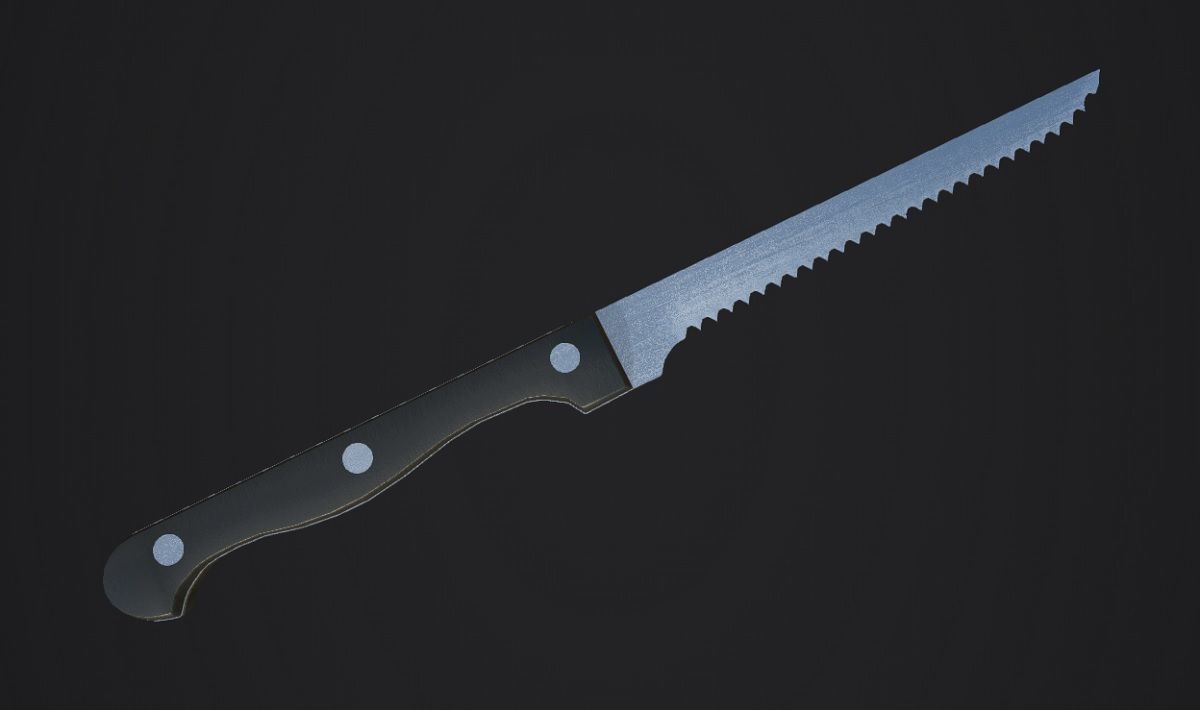 Steak Knife 3D Model Low-poly 3D model_4