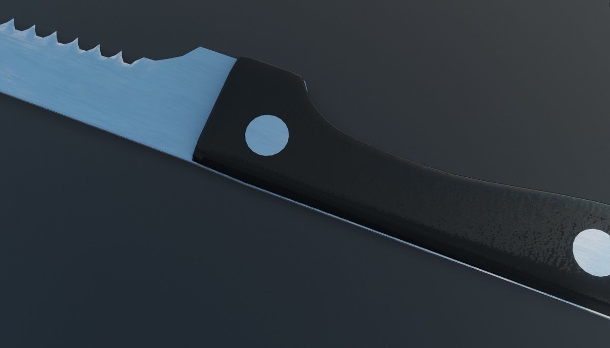 Steak Knife 3D Model Low-poly 3D model_5