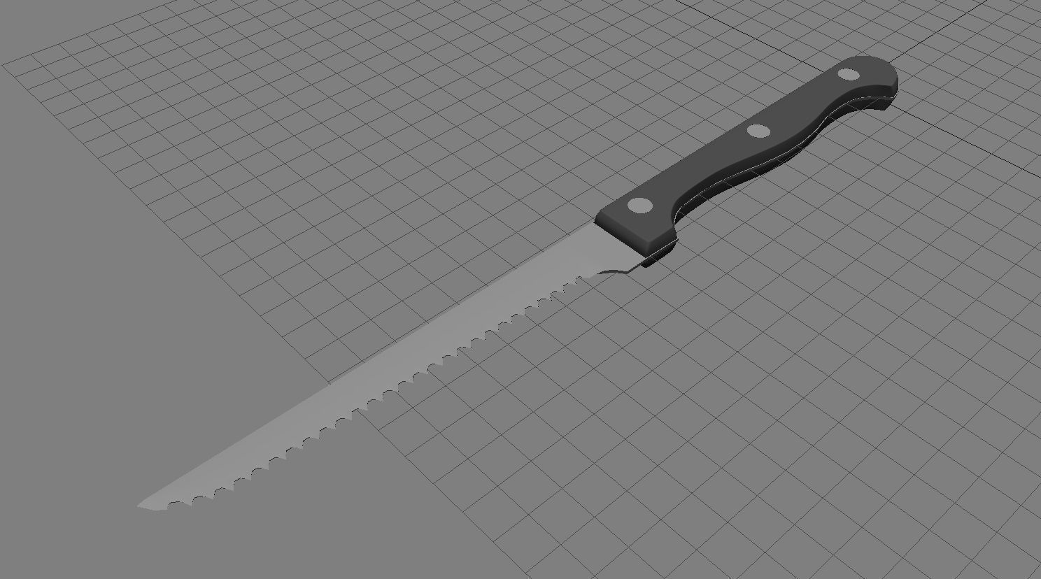 Steak Knife 3D Model Low-poly 3D model_8