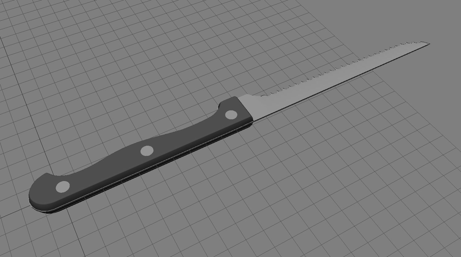 Steak Knife 3D Model Low-poly 3D model_7