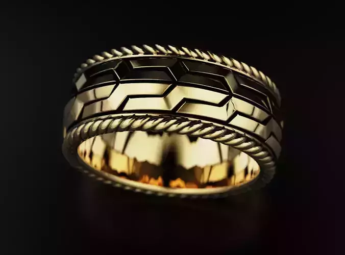 Ring with original design 606