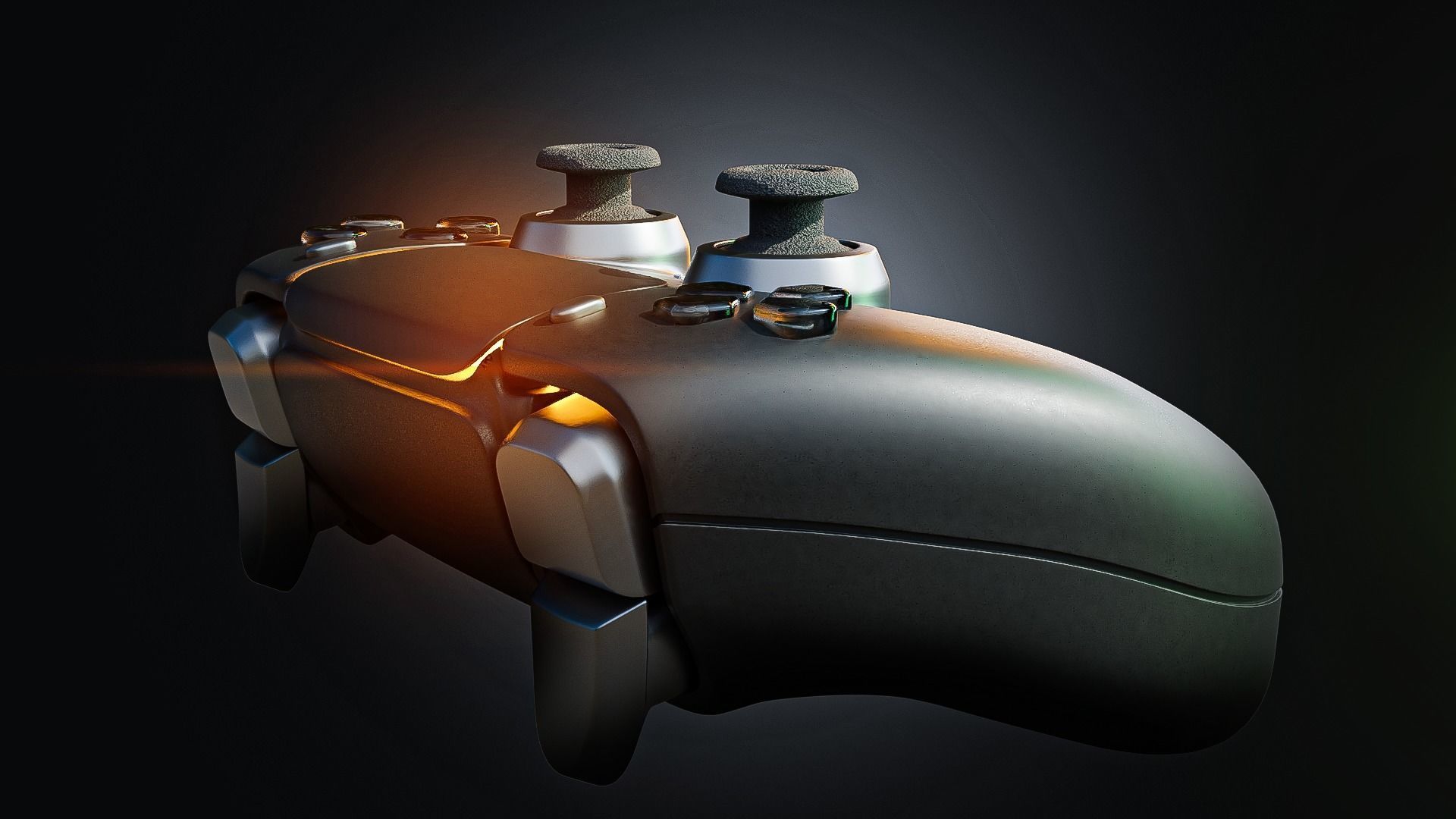 DualSense Controller Matte Black PS5 3D model_1