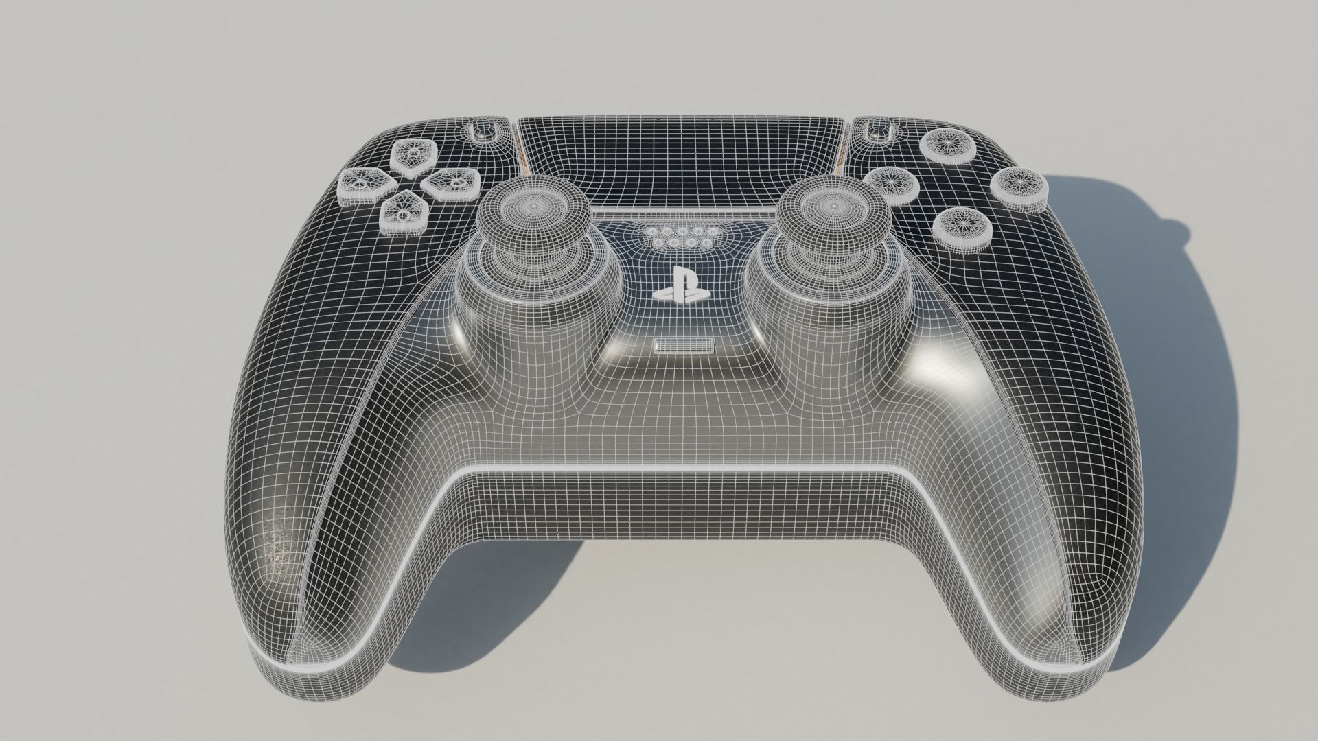 DualSense Controller Matte Black PS5 3D model_4