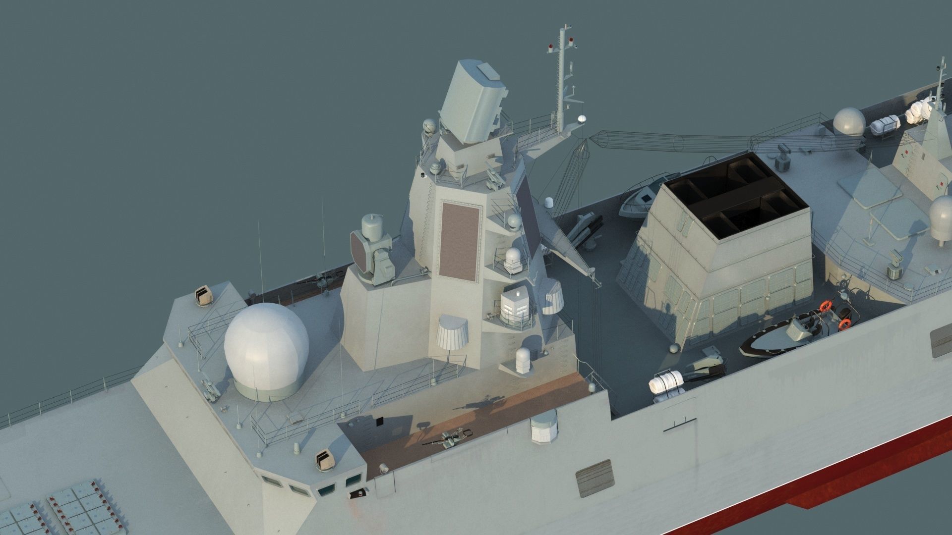 Admiral Gorshkov class frigate 22350 3D model_6
