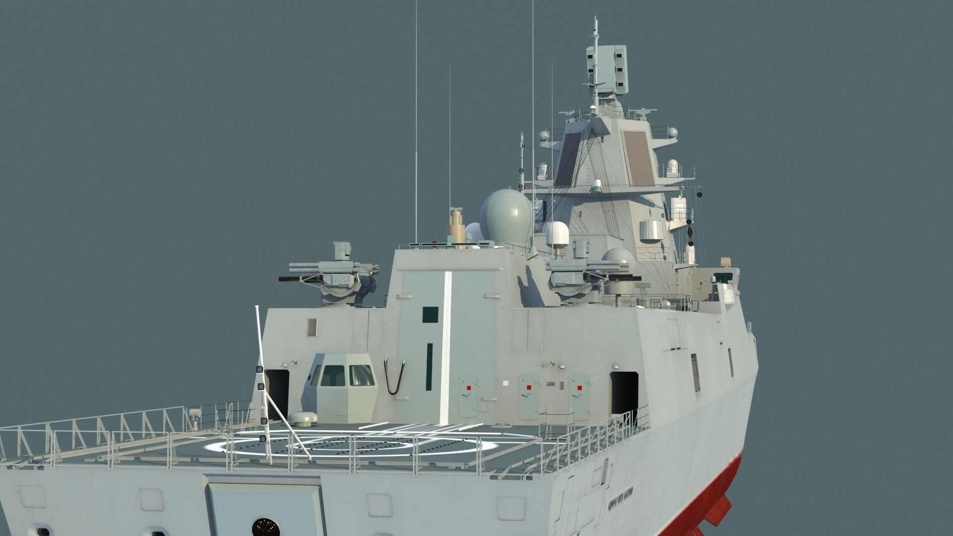 Admiral Gorshkov class frigate 22350 3D model_13