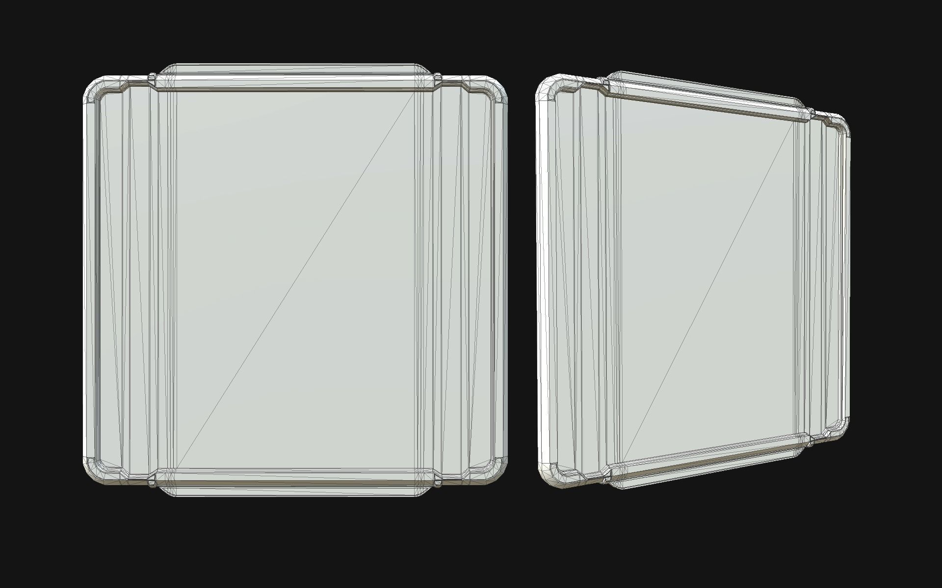 Sci-Fi Windows Low-poly 3D model_9