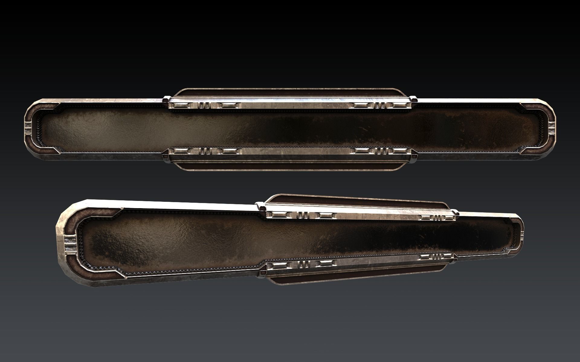 Sci-Fi Windows Low-poly 3D model_5