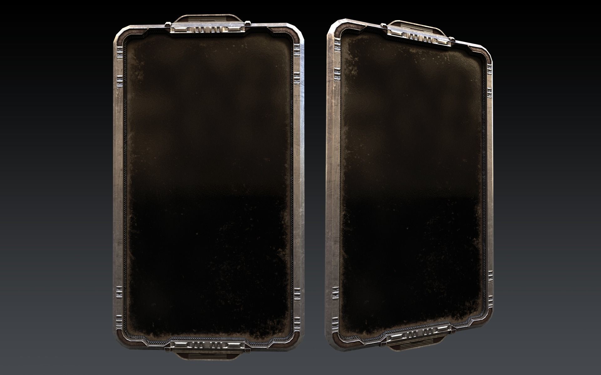 Sci-Fi Windows Low-poly 3D model_4