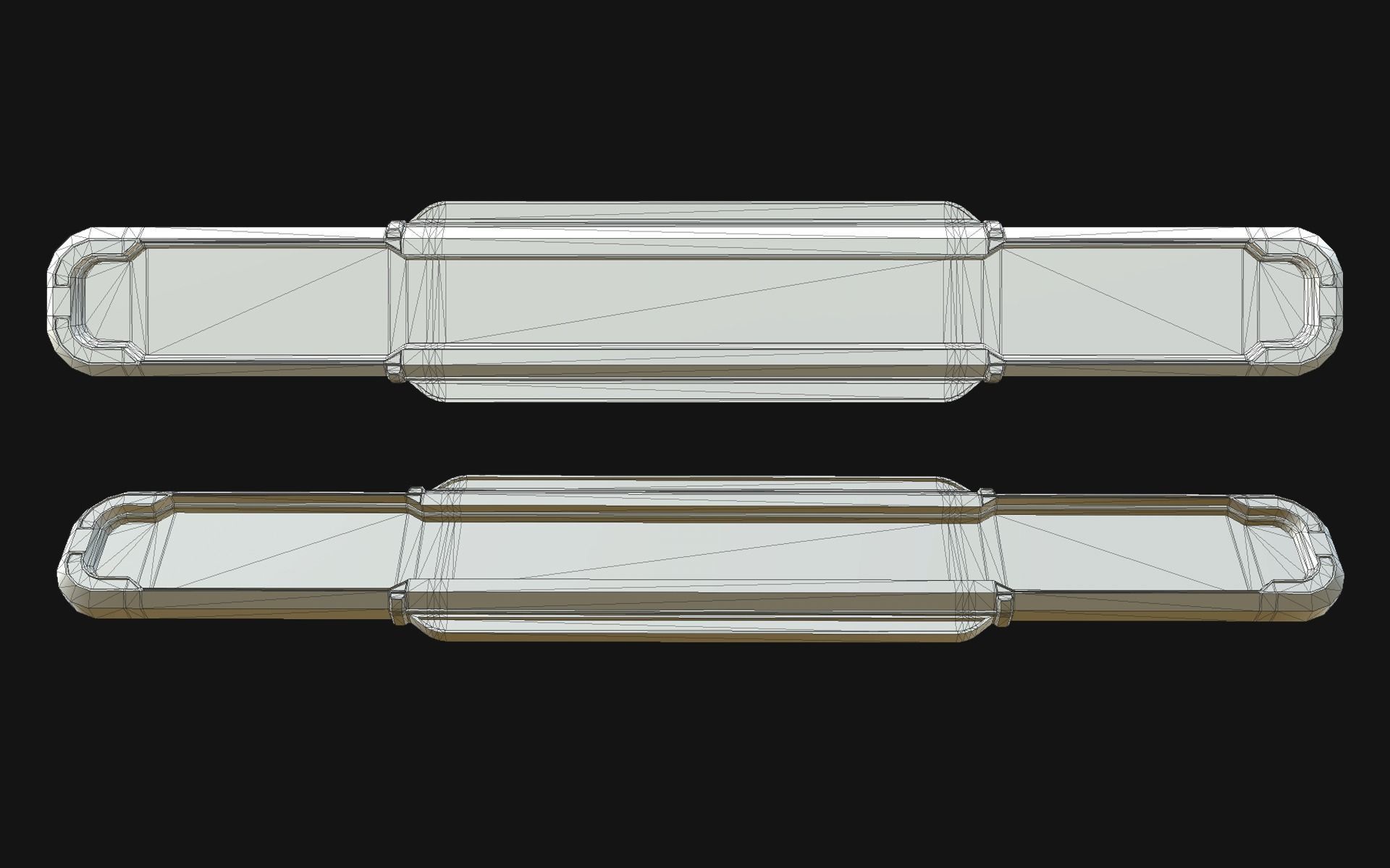 Sci-Fi Windows Low-poly 3D model_11