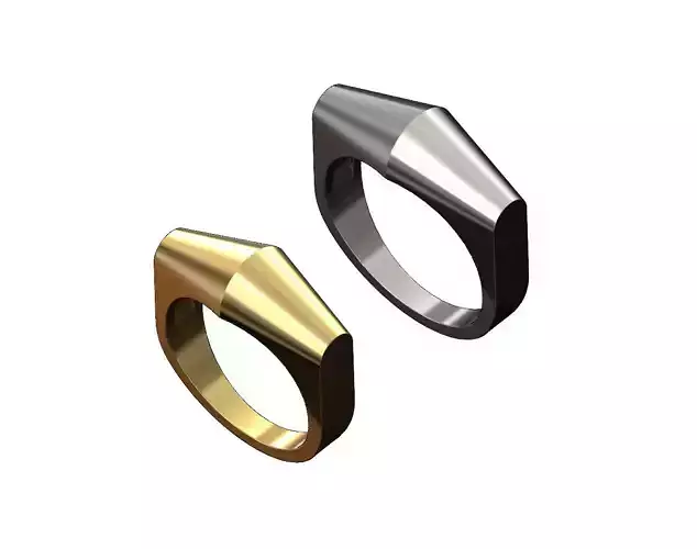 Tapered cone sides statement band