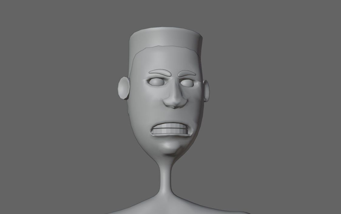 Boxer Fighter Cartoon - Lutador de Boxe 3D model_17