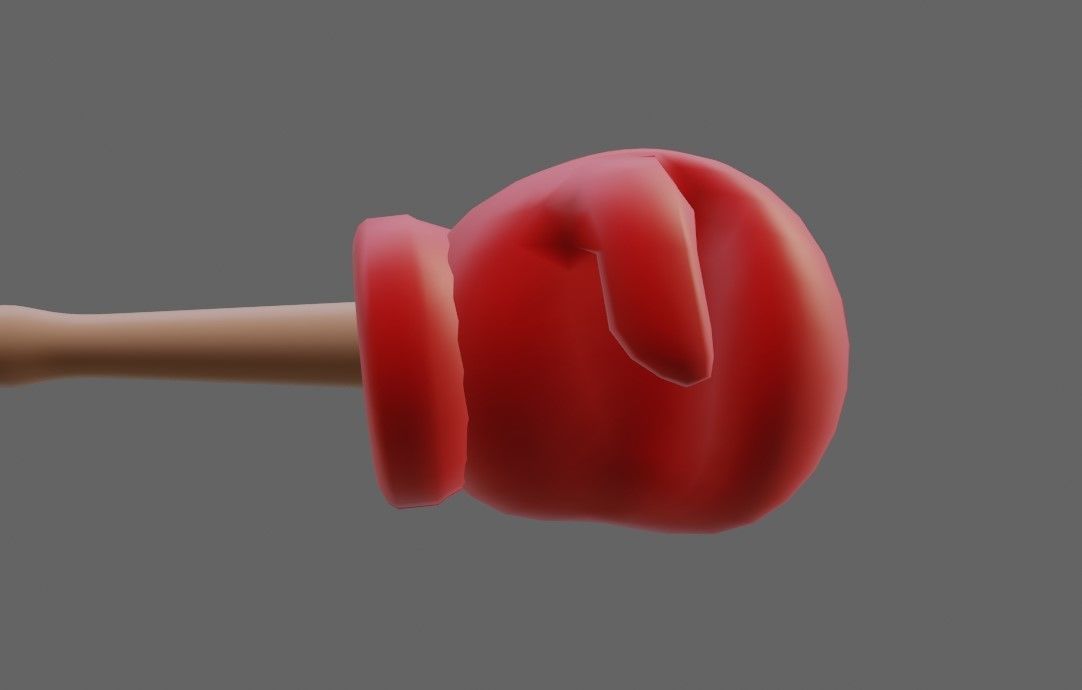 Boxer Fighter Cartoon - Lutador de Boxe 3D model_13