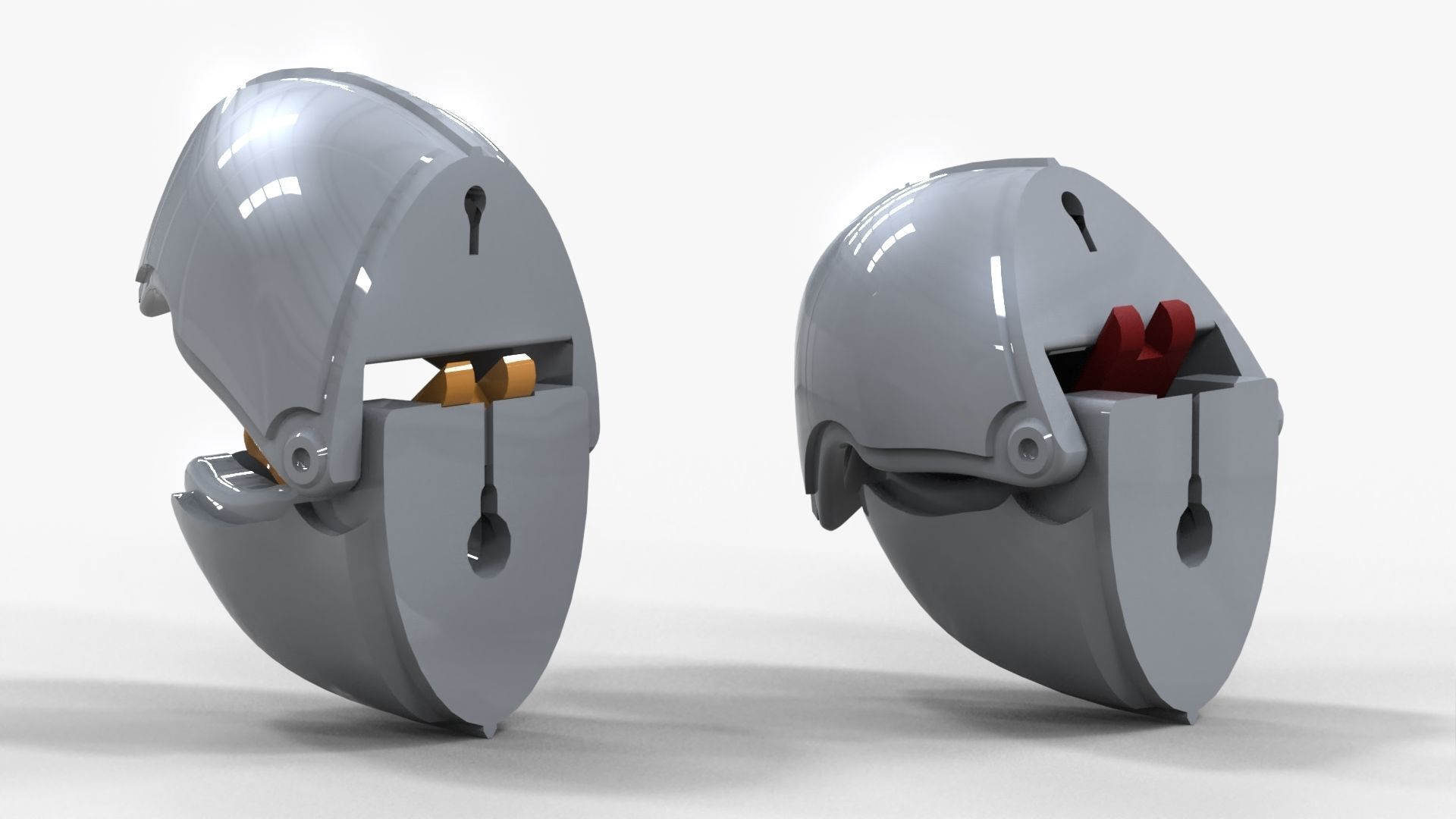 Armored Beak - coat rack 3D print model_6