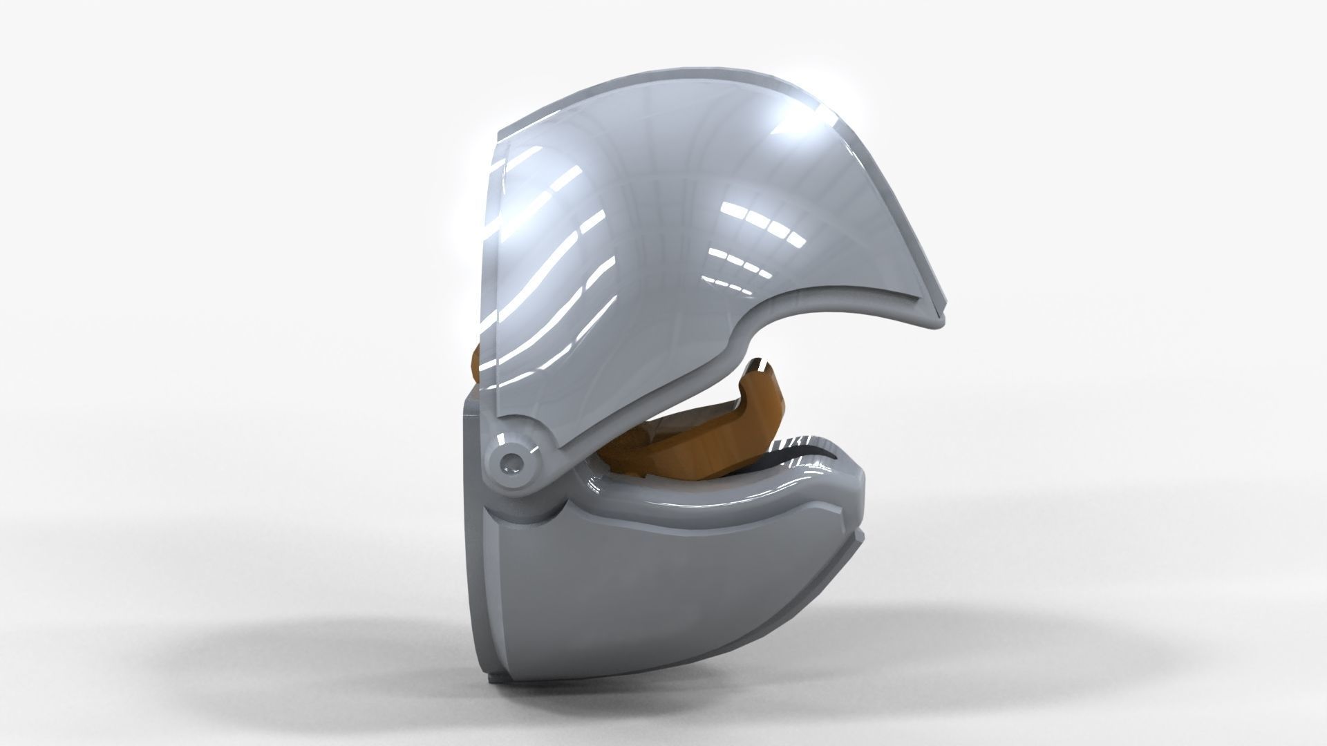 Armored Beak - coat rack 3D print model_5