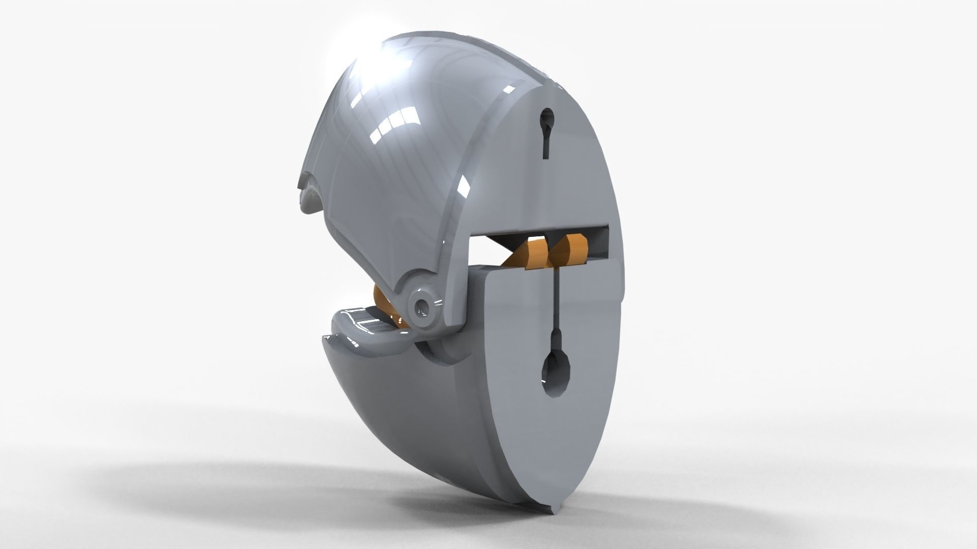 Armored Beak - coat rack 3D print model_4