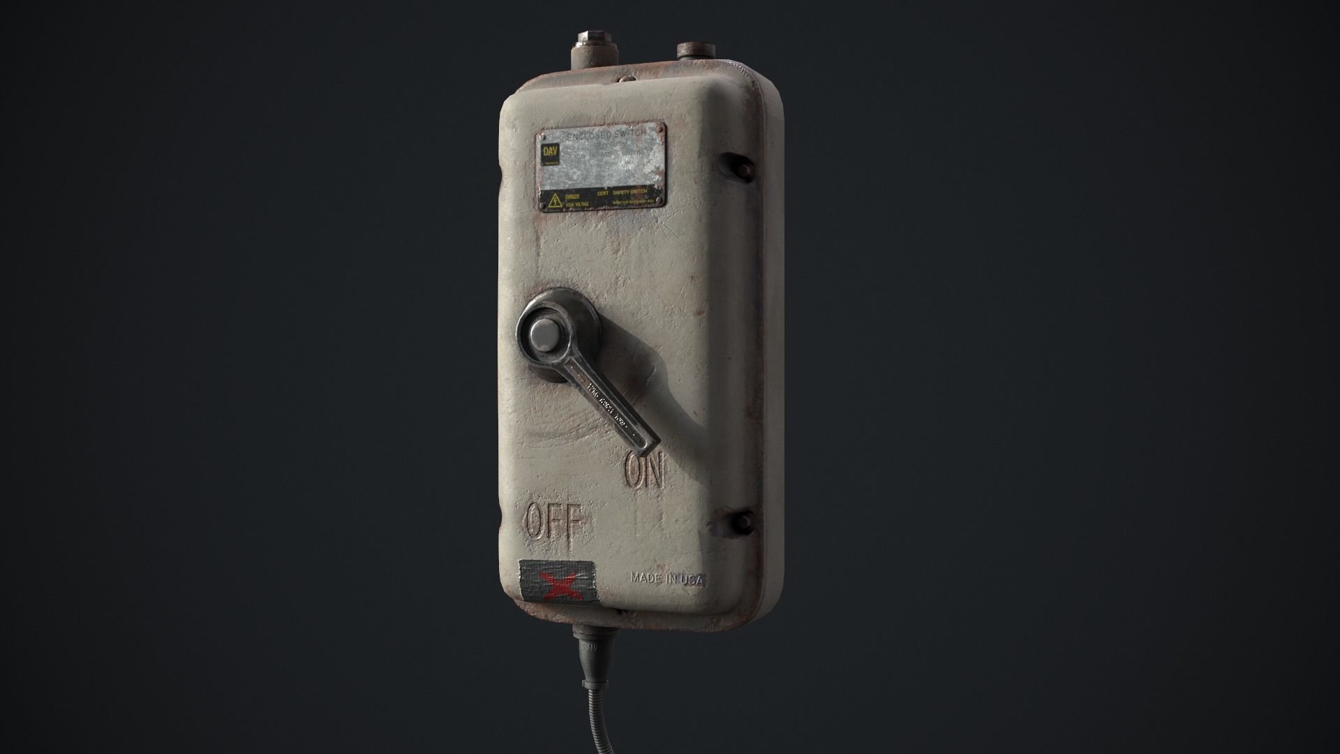 Enclosed Switch Prop for Unreal Engine Low-poly 3D model_1