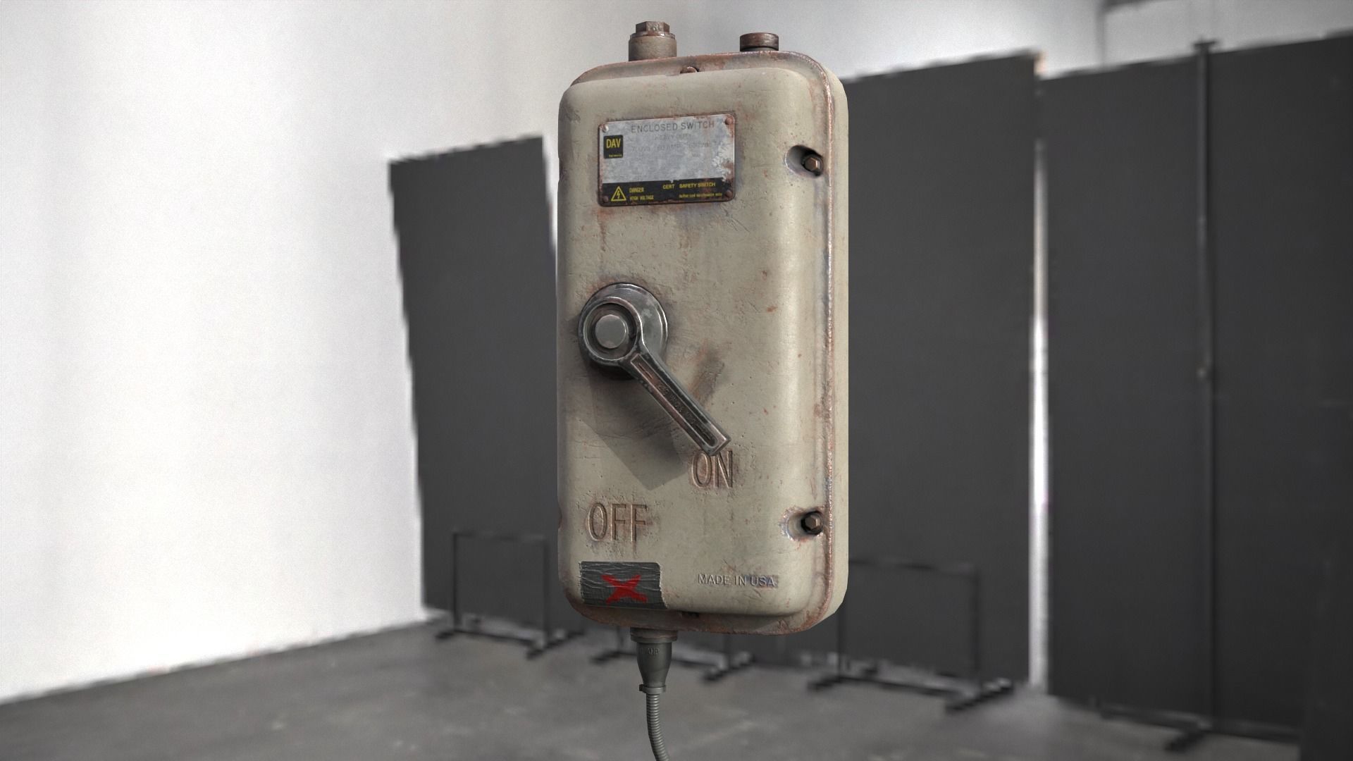 Enclosed Switch Prop for Unreal Engine Low-poly 3D model_3