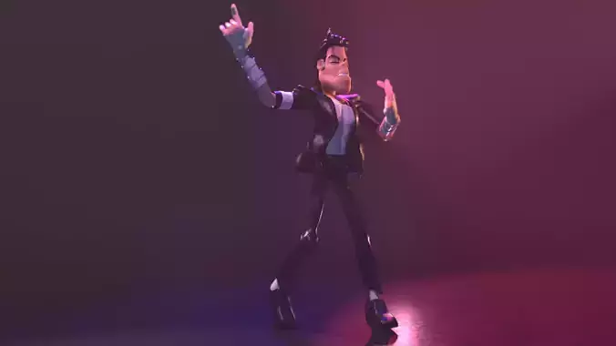 Michael Jackson Cartoon Character Design