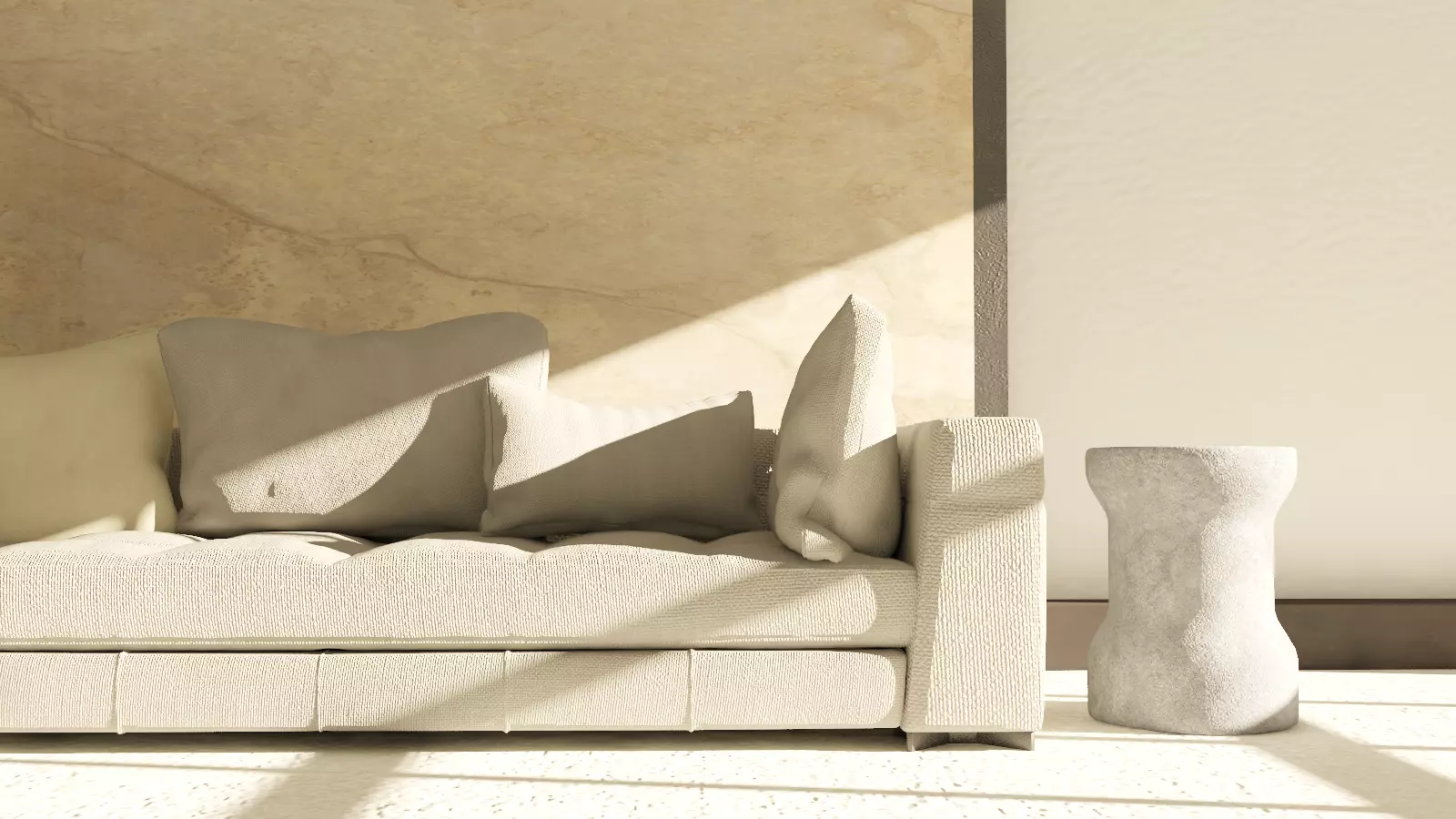 Contemporary sofa 3D model_0