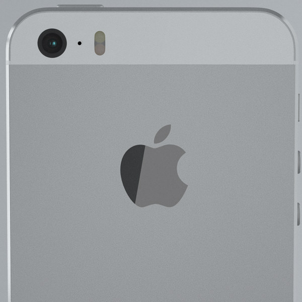 Apple iPhone 5s Silver 3D model_24