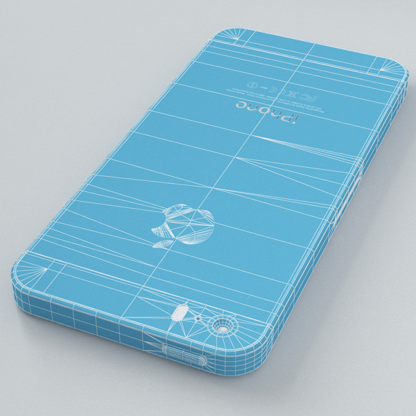Apple iPhone 5s Silver 3D model_31