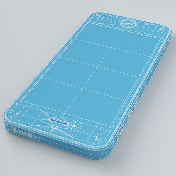 Apple iPhone 5s Silver 3D model_29