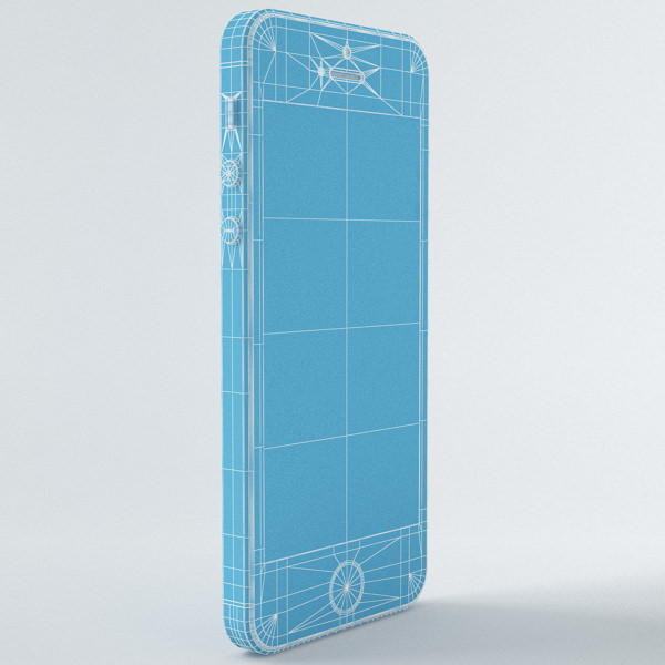 Apple iPhone 5s Silver 3D model_3