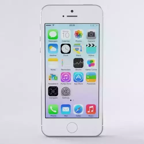 Apple iPhone 5s Silver 3D model