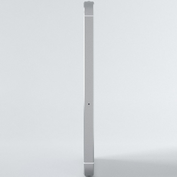 Apple iPhone 5s Silver 3D model_14