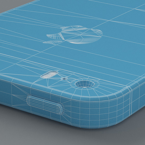 Apple iPhone 5s Silver 3D model_37