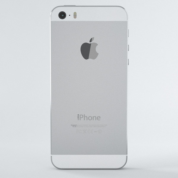 Apple iPhone 5s Silver 3D model_10