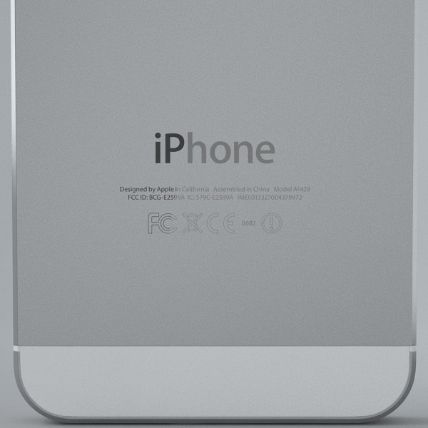 Apple iPhone 5s Silver 3D model_22