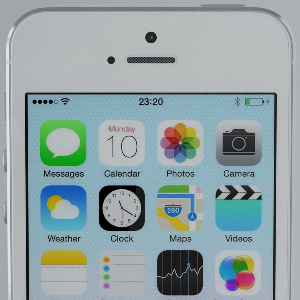 Apple iPhone 5s Silver 3D model_18