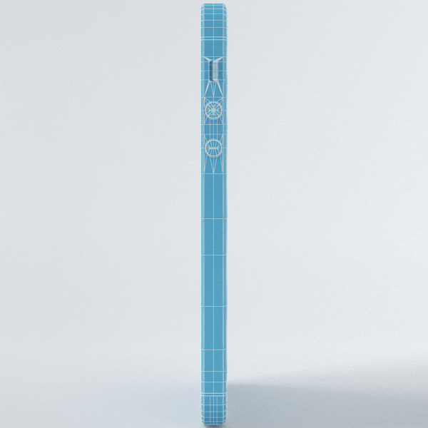 Apple iPhone 5s Silver 3D model_5