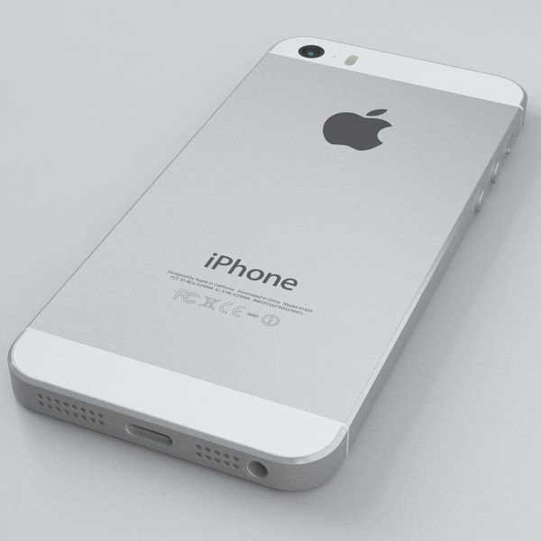 Apple iPhone 5s Silver 3D model_32