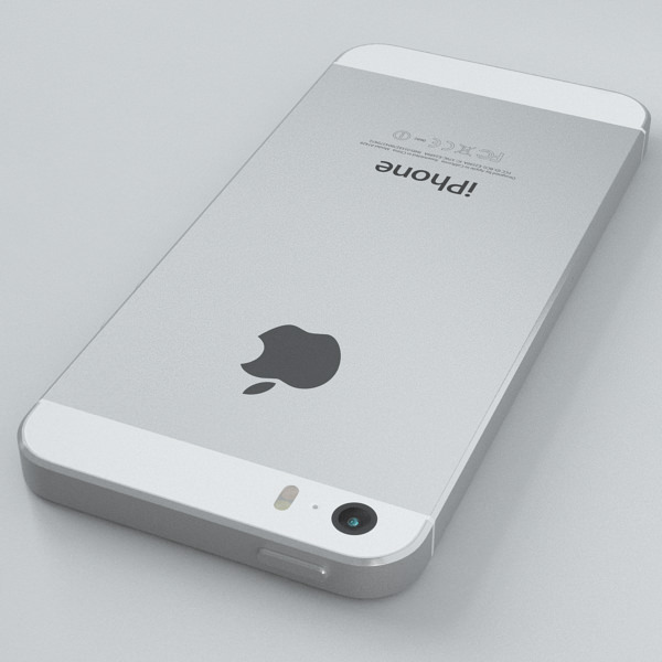 Apple iPhone 5s Silver 3D model_30