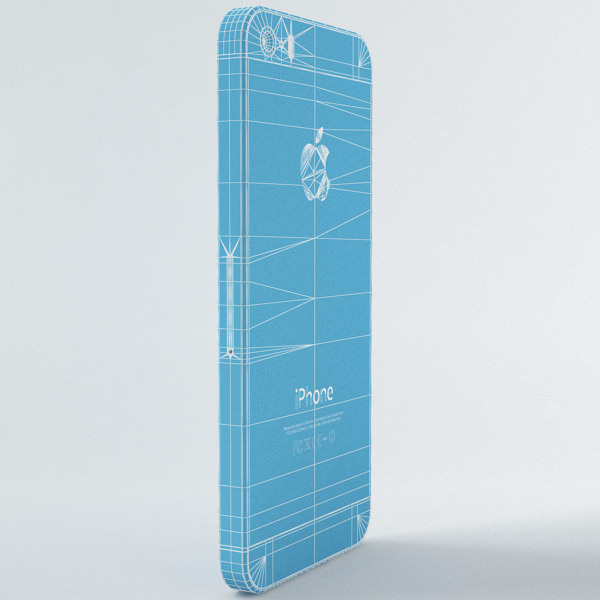 Apple iPhone 5s Silver 3D model_11
