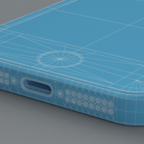 Apple iPhone 5s Silver 3D model_35