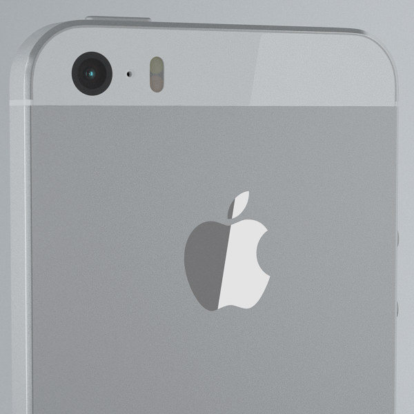 Apple iPhone 5s Silver 3D model_40